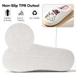 BERANMEY Halloween Slippers for Women Perfect Soft Plush Comfy Warm Slip-On Cute Womens Slippers Indoor Fluffy House Slippers for Women and Men Non-slip Fuzzy Flat Slides - Image 5